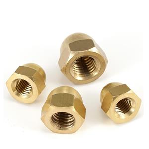 Brass hexagonal cap nut