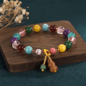 Colored crystal bracelet