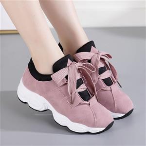 Student thick soled sports shoes and running shoes