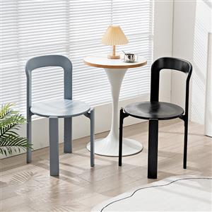 clothNordic light luxury solid wood dining chair Modern simple home dining table and chairs Small ap