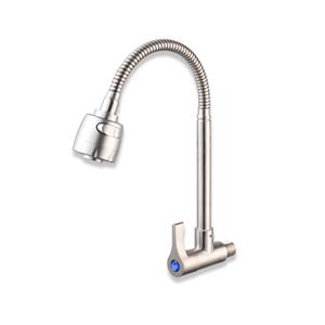 Single cooling quick opening kitchen sink faucet