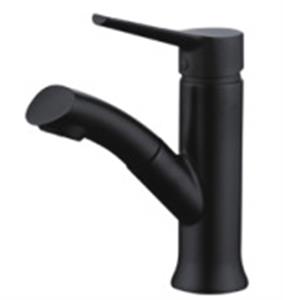 Cold and hot pull-out faucet