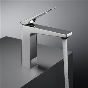 Waterfall faucet for hot and cold hotel use