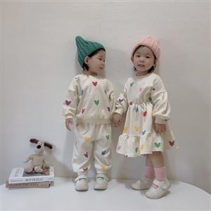 Spring New Korean Edition Boys and Girls Siblings Set