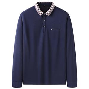 Autumn men's long sleeved polo shirt