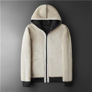 Top with plush and thick hooded hoodie jacket, trendy