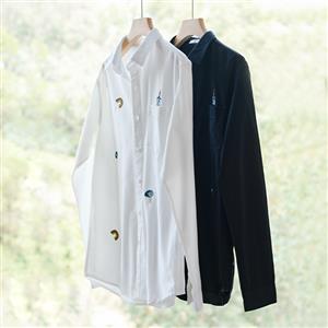 Spring New Men's Comfortable Cotton Long sleeved Shirt